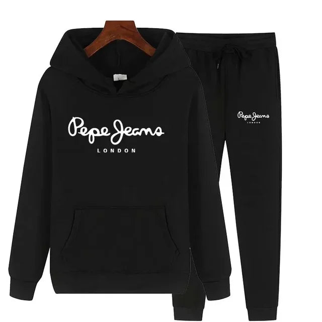 Ensemble Survêtement Femme 2 Pièces Sweat Capuche + Pantalon - Jogging Automne