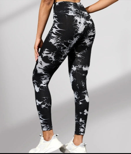 Legging Femme Taille Haute Tie-Dye - Sport Yoga Fitness