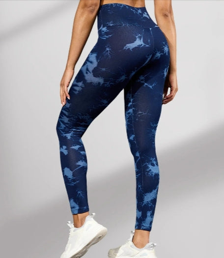 Legging Femme Taille Haute Tie-Dye - Sport Yoga Fitness