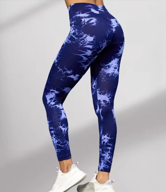 Legging Femme Taille Haute Tie-Dye - Sport Yoga Fitness