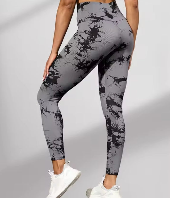 Legging Femme Taille Haute Tie-Dye - Sport Yoga Fitness