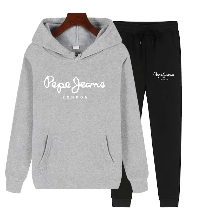 Ensemble Survêtement Femme 2 Pièces Sweat Capuche + Pantalon - Jogging Automne