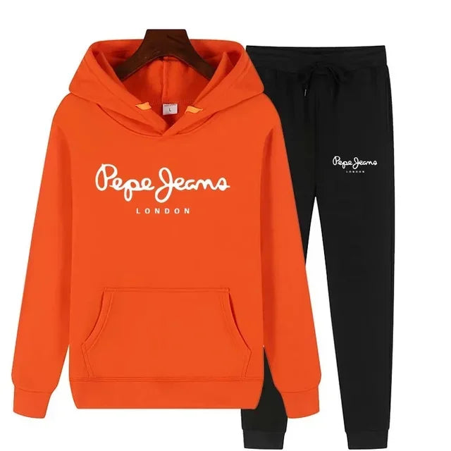 Ensemble Survêtement Femme 2 Pièces Sweat Capuche + Pantalon - Jogging Automne