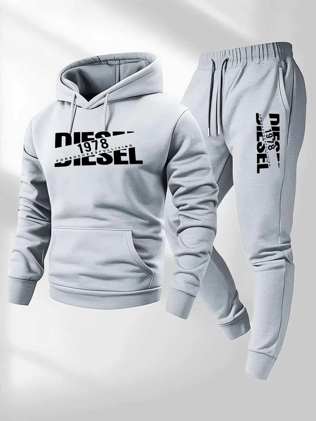 Ensemble Jogging Homme Sweat + Pantalon - Survêtement Sport Automne Hiver