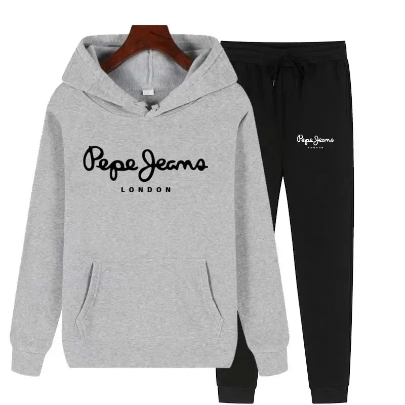 Ensemble Survêtement Femme 2 Pièces Sweat Capuche + Pantalon - Jogging Automne