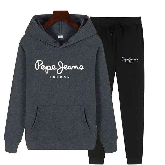Ensemble Survêtement Femme 2 Pièces Sweat Capuche + Pantalon - Jogging Automne