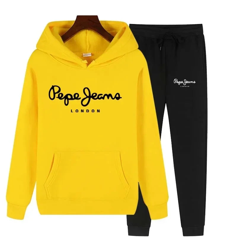 Ensemble Survêtement Femme 2 Pièces Sweat Capuche + Pantalon - Jogging Automne