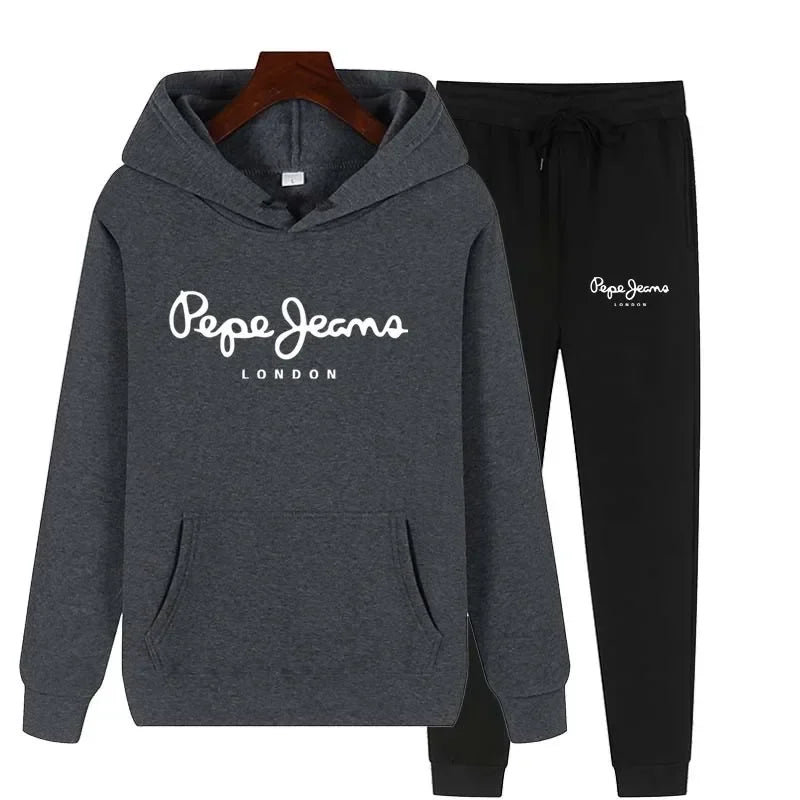 Ensemble Survêtement Femme 2 Pièces Sweat Capuche + Pantalon - Jogging Automne