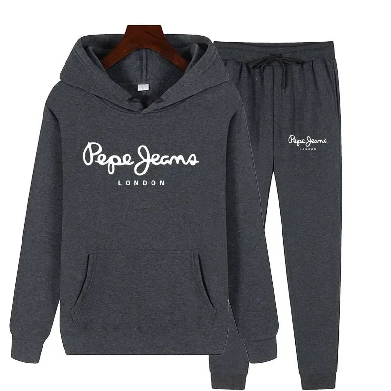 Ensemble Survêtement Femme 2 Pièces Sweat Capuche + Pantalon - Jogging Automne