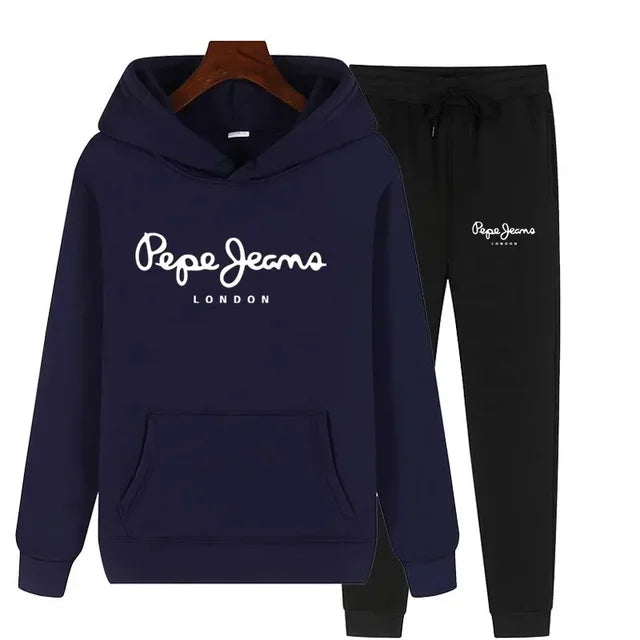 Ensemble Survêtement Femme 2 Pièces Sweat Capuche + Pantalon - Jogging Automne