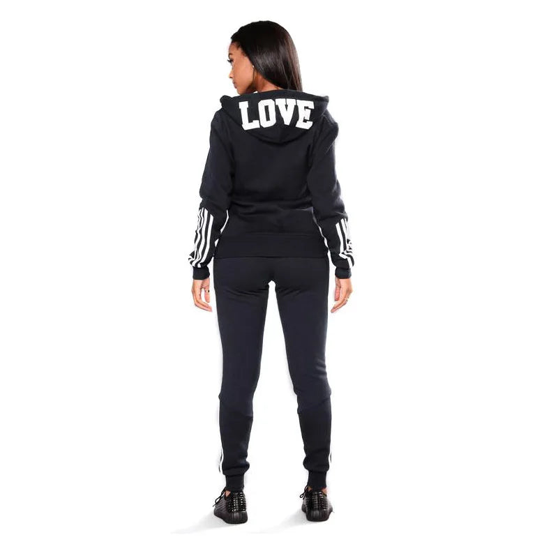 Ensemble Survêtement Femme Zip Sweat à Capuche + Pantalon Slim - Jogging Sport