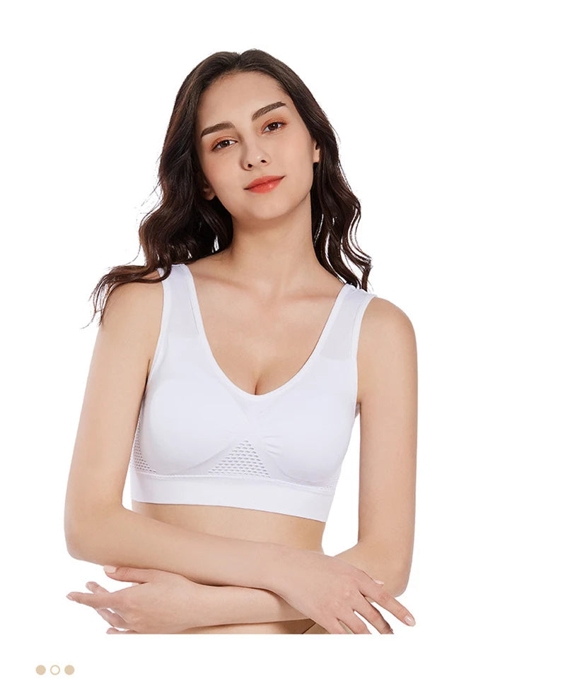 Brassière Sport Femme Push-Up Respirante - Fitness Gym Yoga