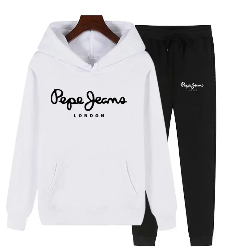Ensemble Survêtement Femme 2 Pièces Sweat Capuche + Pantalon - Jogging Automne