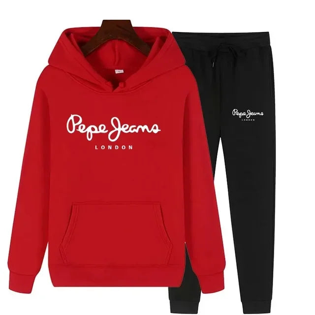 Ensemble Survêtement Femme 2 Pièces Sweat Capuche + Pantalon - Jogging Automne
