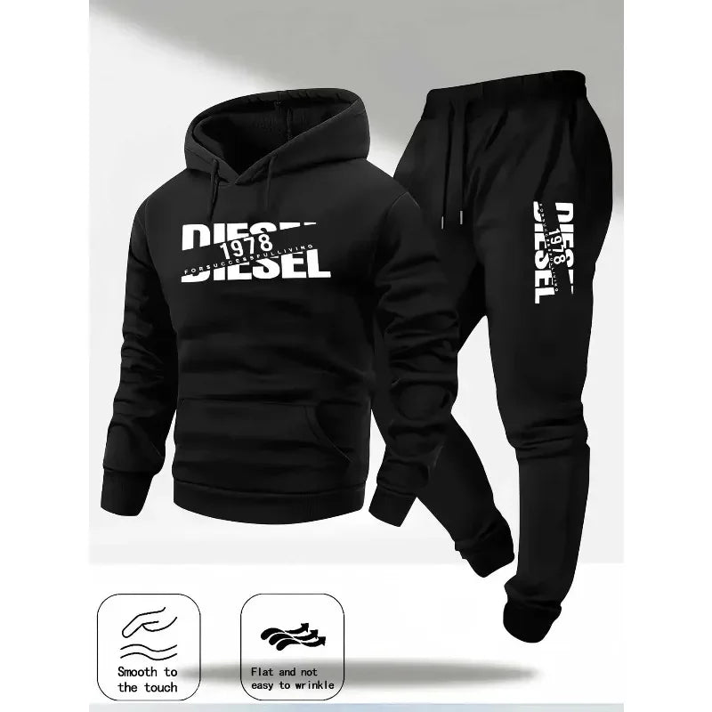 Ensemble Jogging Homme Sweat + Pantalon - Survêtement Sport Automne Hiver