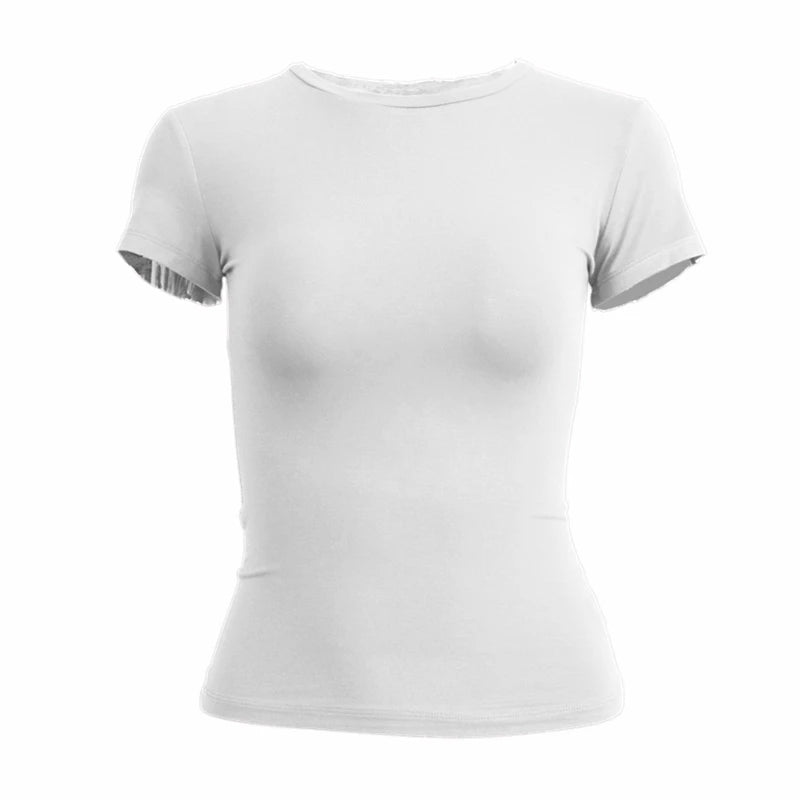 T-shirt Femme Ajusté Col Rond - Sportswear Confortable