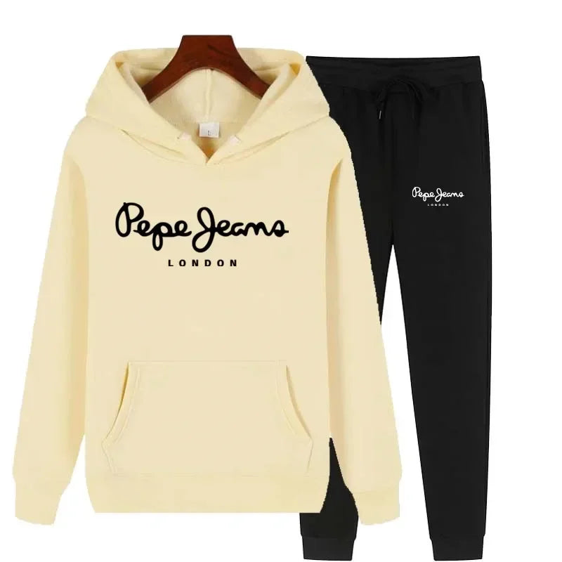 Ensemble Survêtement Femme 2 Pièces Sweat Capuche + Pantalon - Jogging Automne