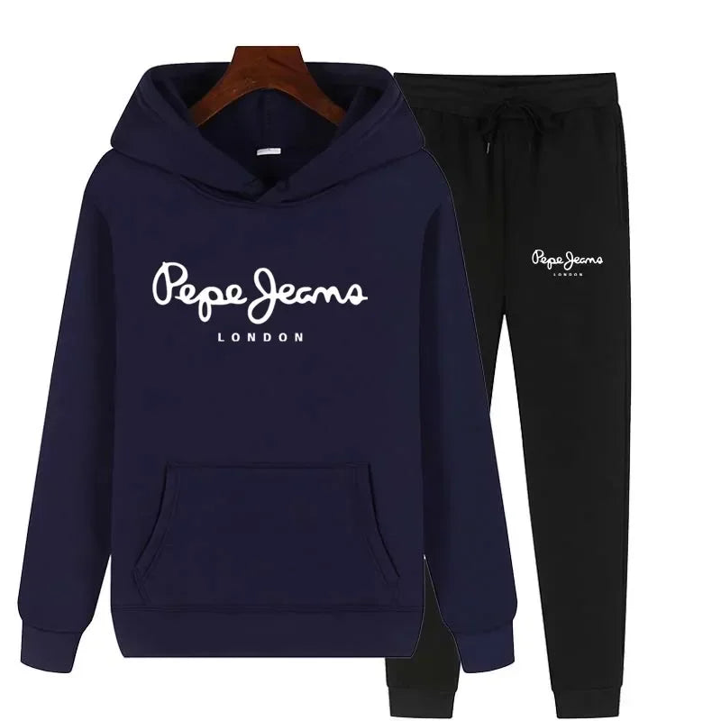 Ensemble Survêtement Femme 2 Pièces Sweat Capuche + Pantalon - Jogging Automne