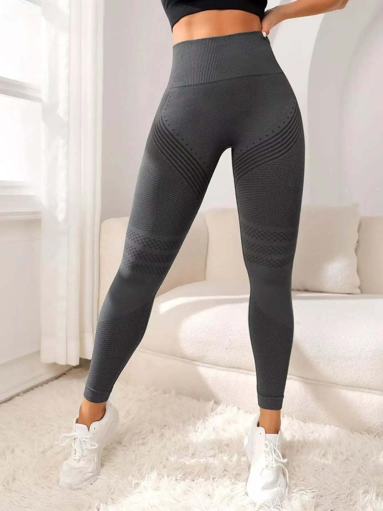 Legging Femme Anti-Cellulite 3D Taille Haute - Sculptant Gainant Sport Yoga