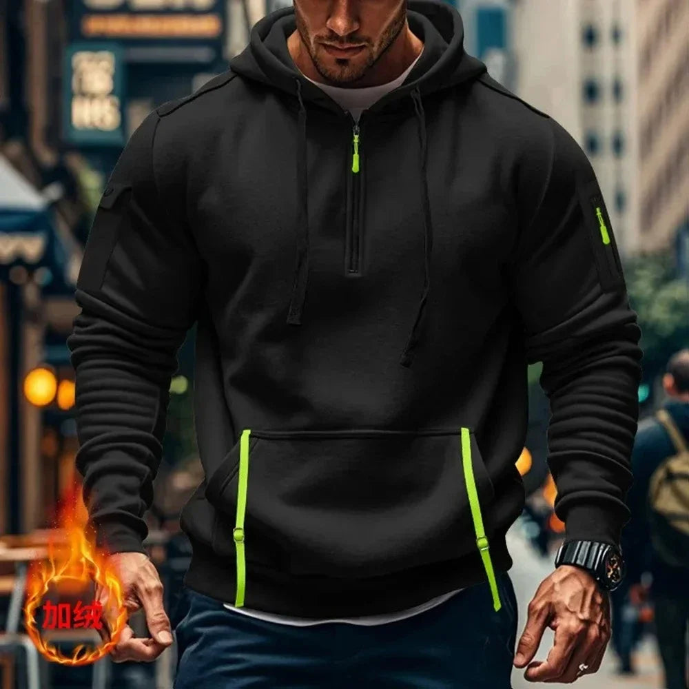 Sweat à Capuche Honda Homme - Femme - Demi-Zip Sport Outdoor Printemps Automne