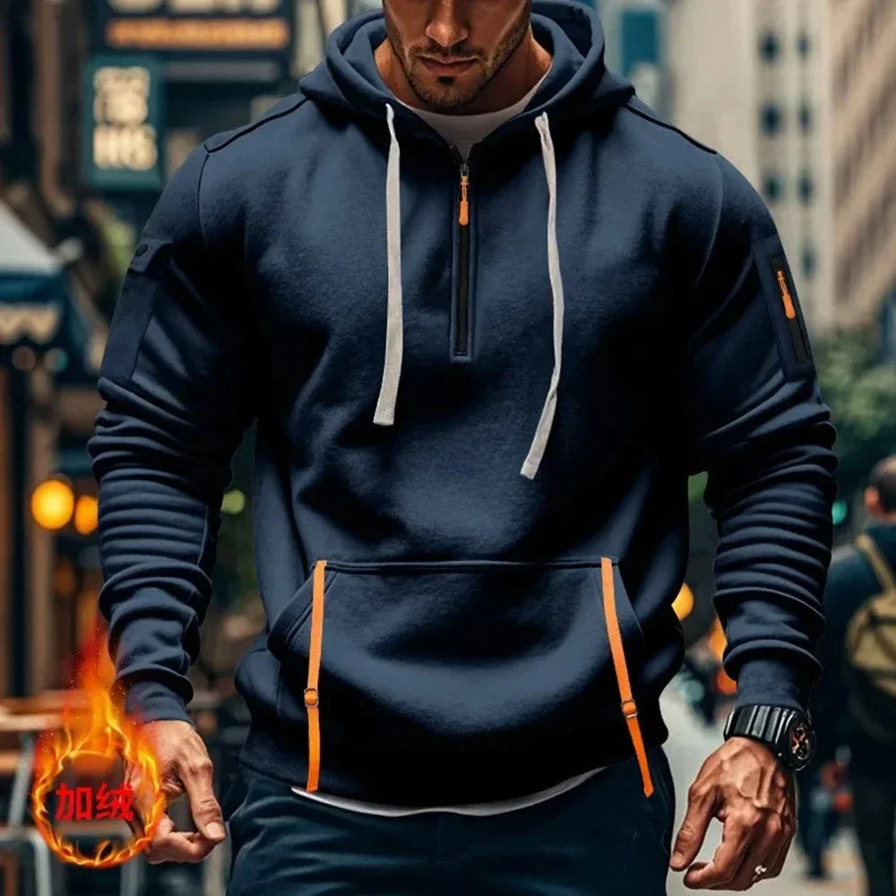 Sweat à Capuche Honda Homme - Femme - Demi-Zip Sport Outdoor Printemps Automne