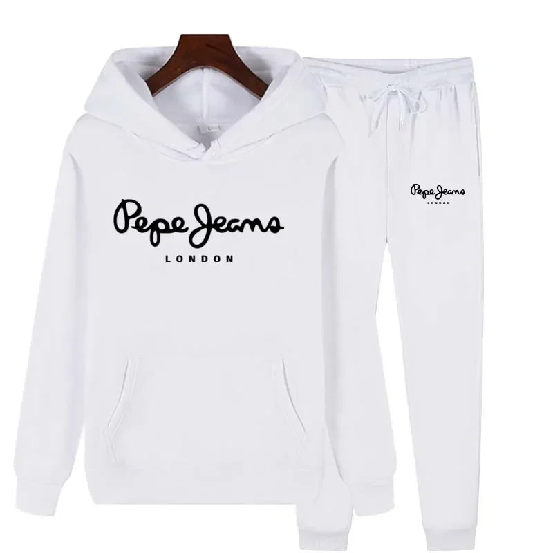 Ensemble Survêtement Femme 2 Pièces Sweat Capuche + Pantalon - Jogging Automne