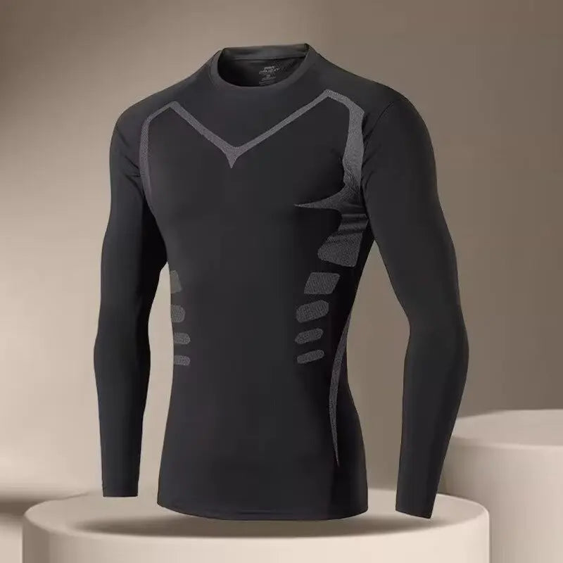 T-Shirt Compression Sport Homme - Fitness Running Séchage Rapide