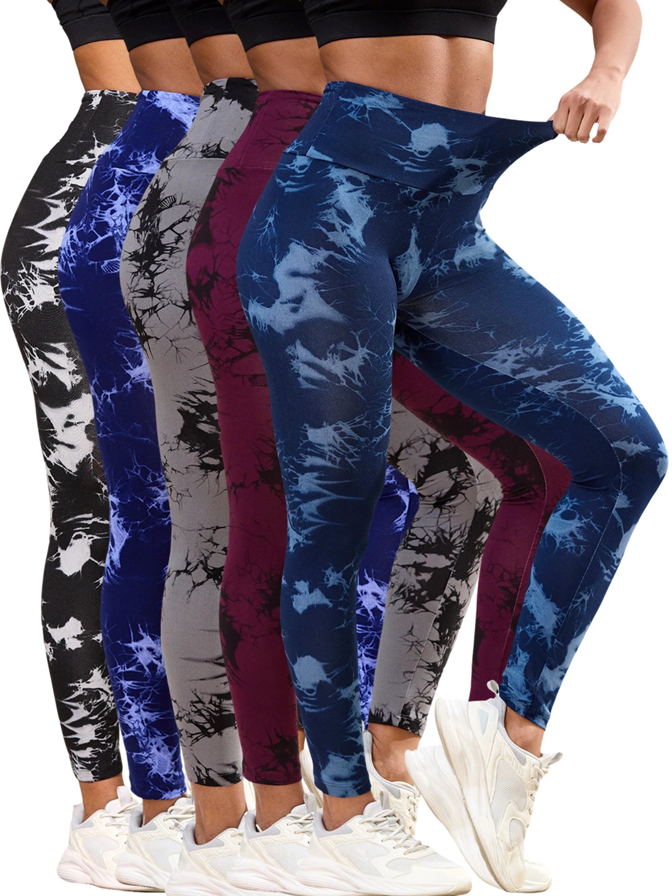 Legging Femme Taille Haute Tie-Dye - Sport Yoga Fitness