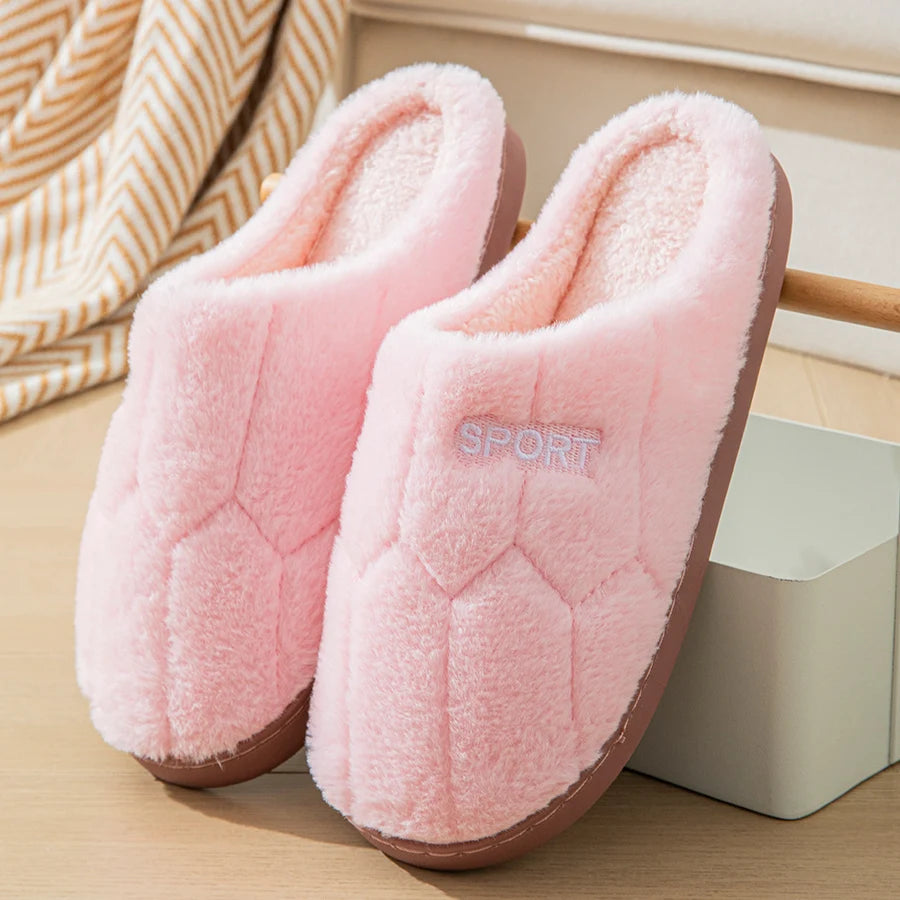 Chaussons d'Intérieur Femme Homme - Pantoufles Chaudes Antidérapantes Hiver