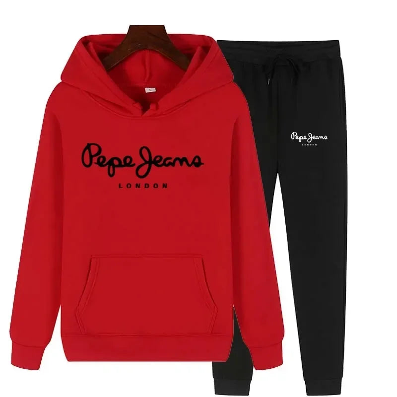 Ensemble Survêtement Femme 2 Pièces Sweat Capuche + Pantalon - Jogging Automne