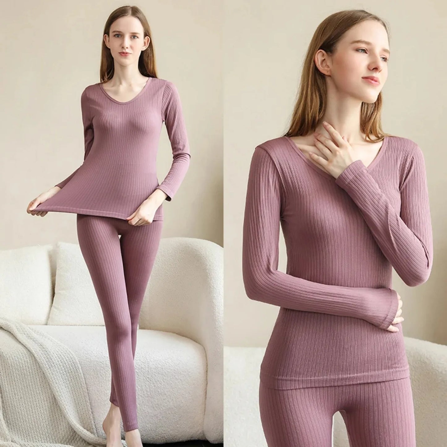 Ensemble Thermique Sport Femme - Sous-Vêtement Technique Hiver