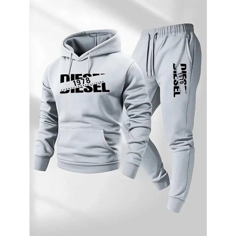 Ensemble Jogging Homme Sweat + Pantalon - Survêtement Sport Automne Hiver