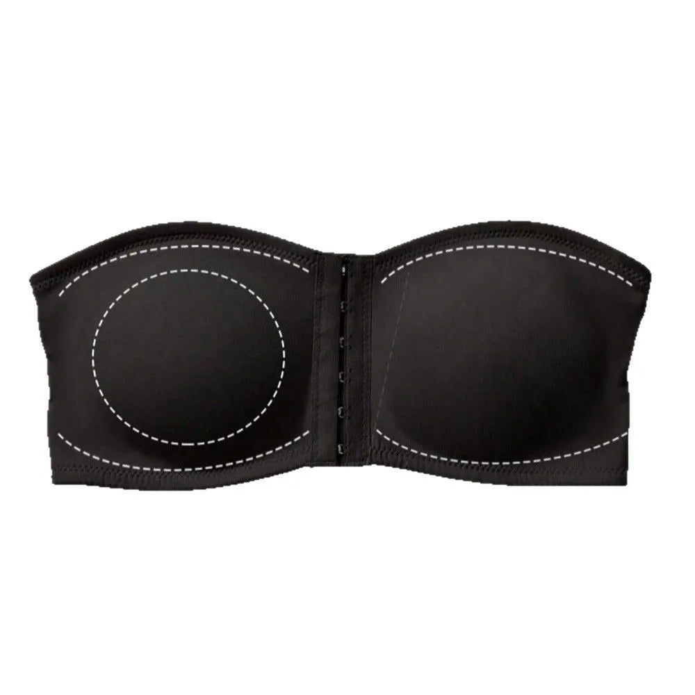 Soutien-Gorge Femme Sans Bretelles Boucle Avant - Invisible Confort