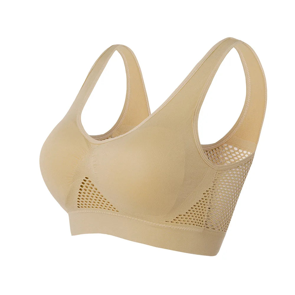 Brassière Sport Femme Push-Up Respirante - Fitness Gym Yoga