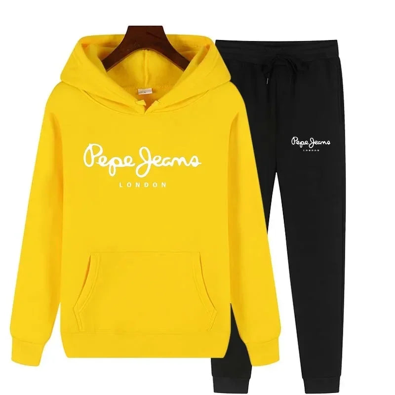 Ensemble Survêtement Femme 2 Pièces Sweat Capuche + Pantalon - Jogging Automne