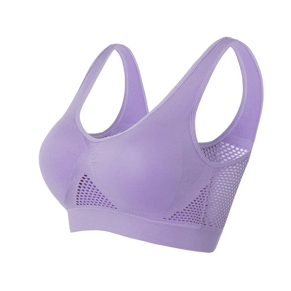 Brassière Sport Femme Push-Up Respirante - Fitness Gym Yoga