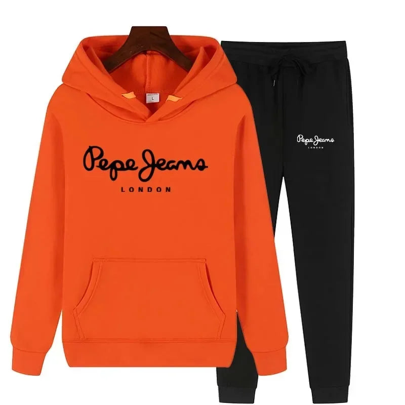 Ensemble Survêtement Femme 2 Pièces Sweat Capuche + Pantalon - Jogging Automne