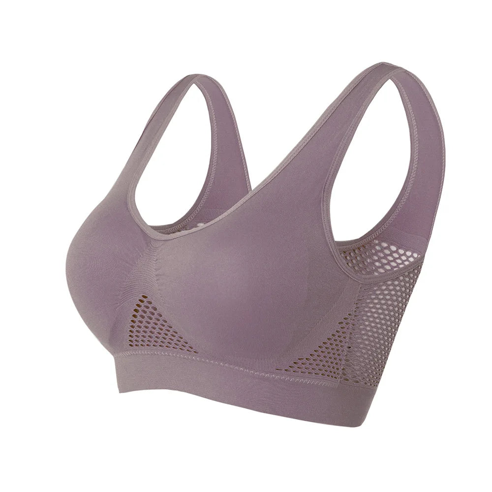 Brassière Sport Femme Push-Up Respirante - Fitness Gym Yoga
