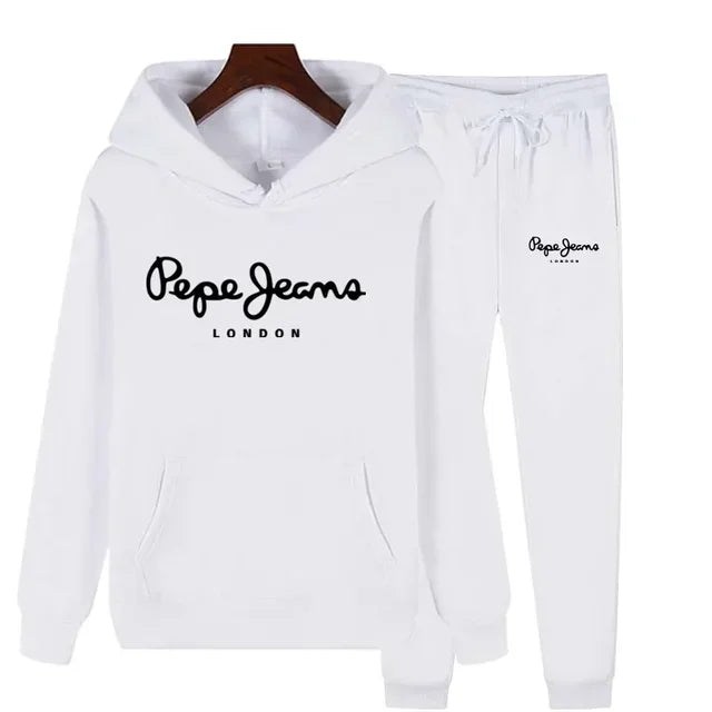 Ensemble Survêtement Femme 2 Pièces Sweat Capuche + Pantalon - Jogging Automne