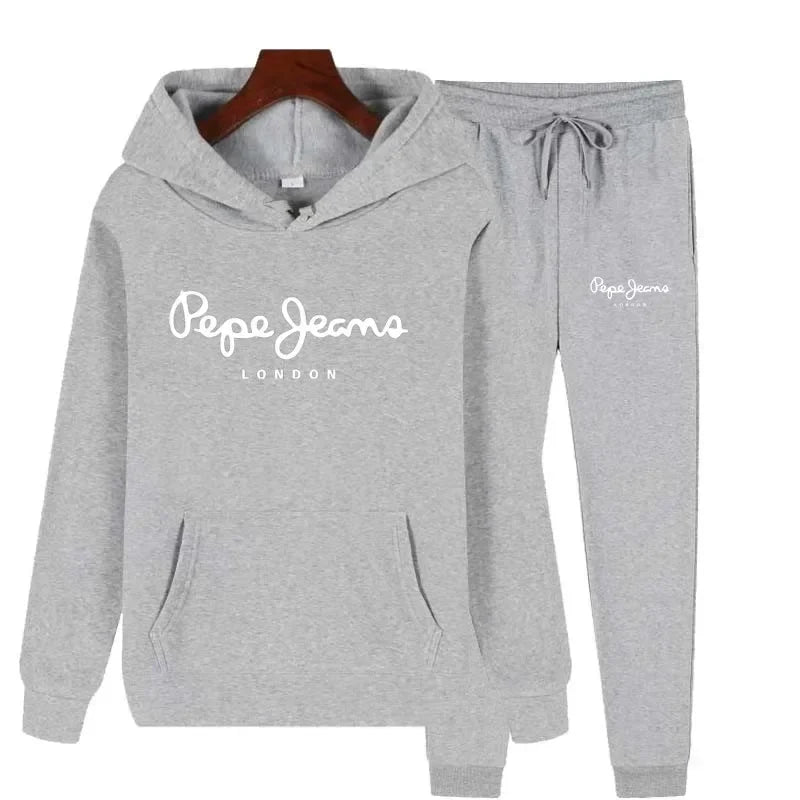 Ensemble Survêtement Femme 2 Pièces Sweat Capuche + Pantalon - Jogging Automne